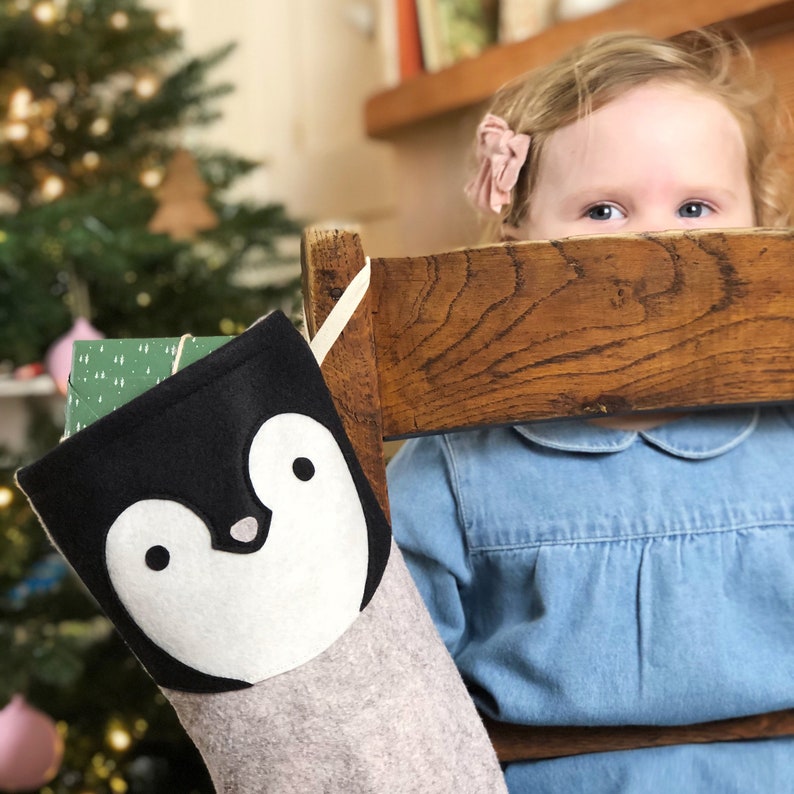 Dress Up Penguin Felt Christmas Stocking image 9