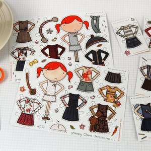 Clara Deluxe Dress Up Paper Doll Activity Set image 4