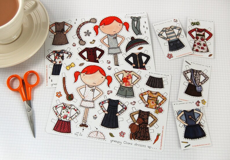 Clara Deluxe Dress Up Paper Doll Activity Set image 4