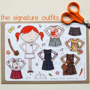 Clara Deluxe Dress Up Paper Doll Activity Set image 5