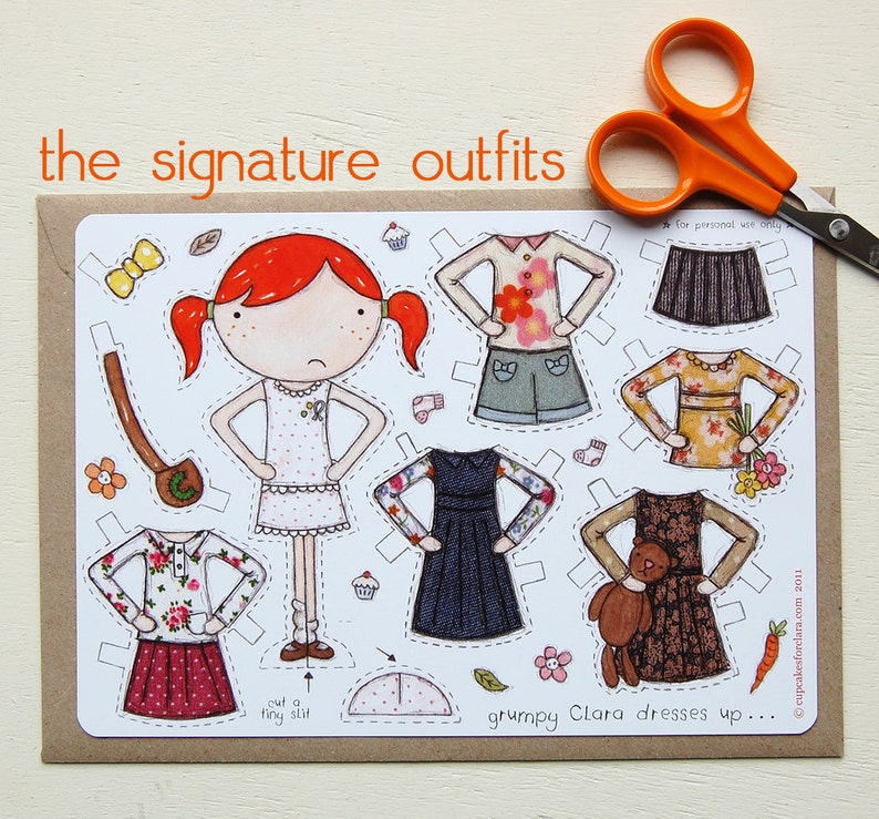 Clara Deluxe Dress Up Paper Doll Activity Set image 5