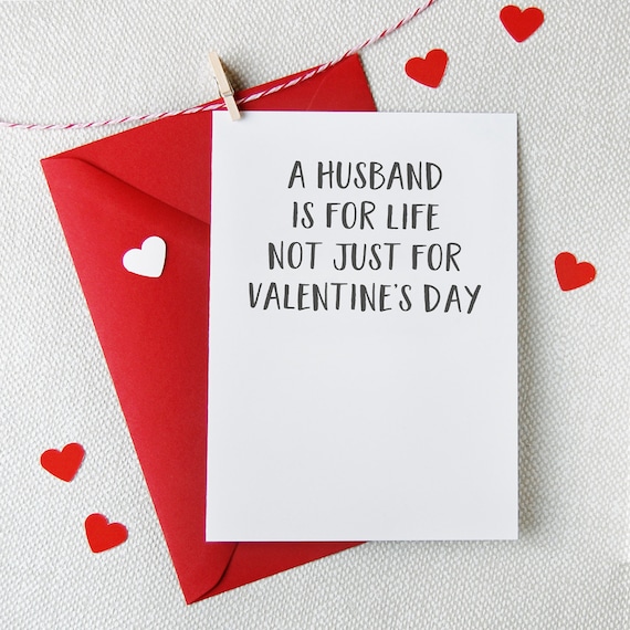 A Husband is for Life Funny Valentine's Day Card - Etsy A Husband is for Life Funny Valentine's Day Card - Etsy