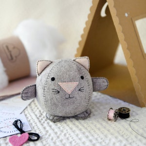 Make Your Own Kitten Craft Kit, Sewing Kit For Children And Beginners image 2