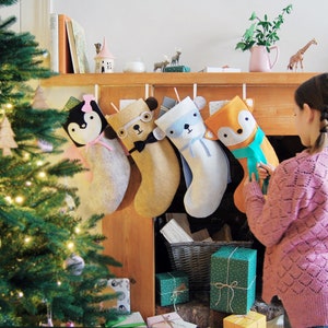 Dress Up Penguin Felt Christmas Stocking image 5