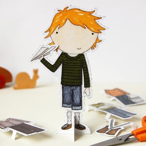 Colin Signature Outfits Paper Doll Greetings Card image 6