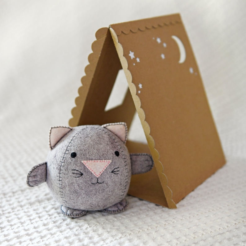 Make Your Own Kitten Craft Kit, Sewing Kit For Children And Beginners image 3