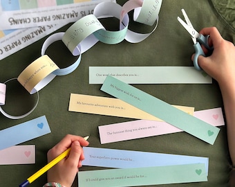 Daddy Is Amazing Paper Chains, Printable Father’s Day Craft For Kids, Father’s Day Keepsake Gift For Daddy, Digital Download Activity