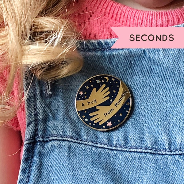 SECONDS / A Hug From Mummy Enamel Lapel Pin