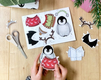Penguin Dress Up Greeting Card