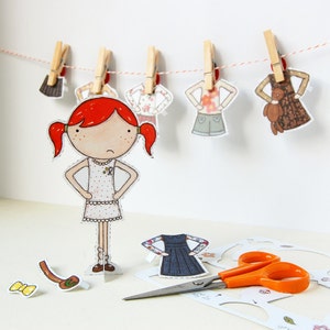 Clara Deluxe Dress Up Paper Doll Activity Set image 2