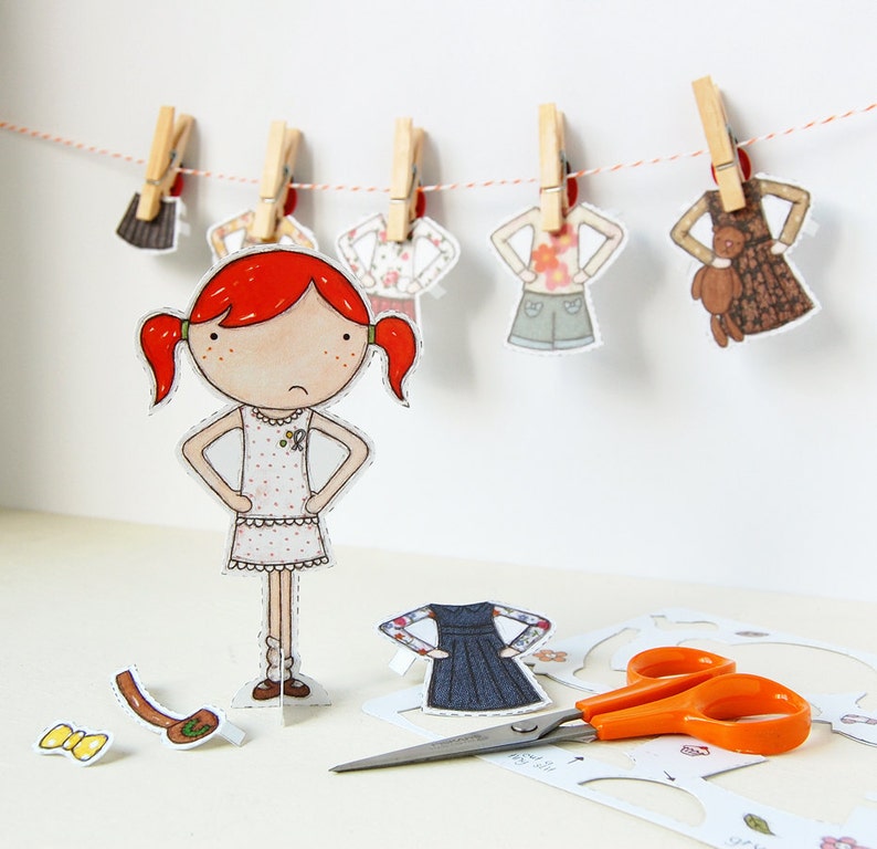 Clara Deluxe Dress Up Paper Doll Activity Set image 2