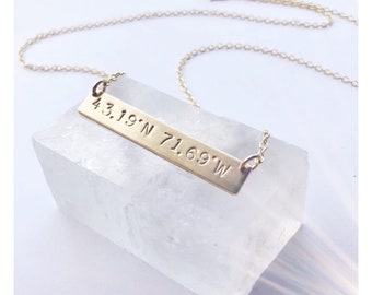 Latitude Longitude Necklace