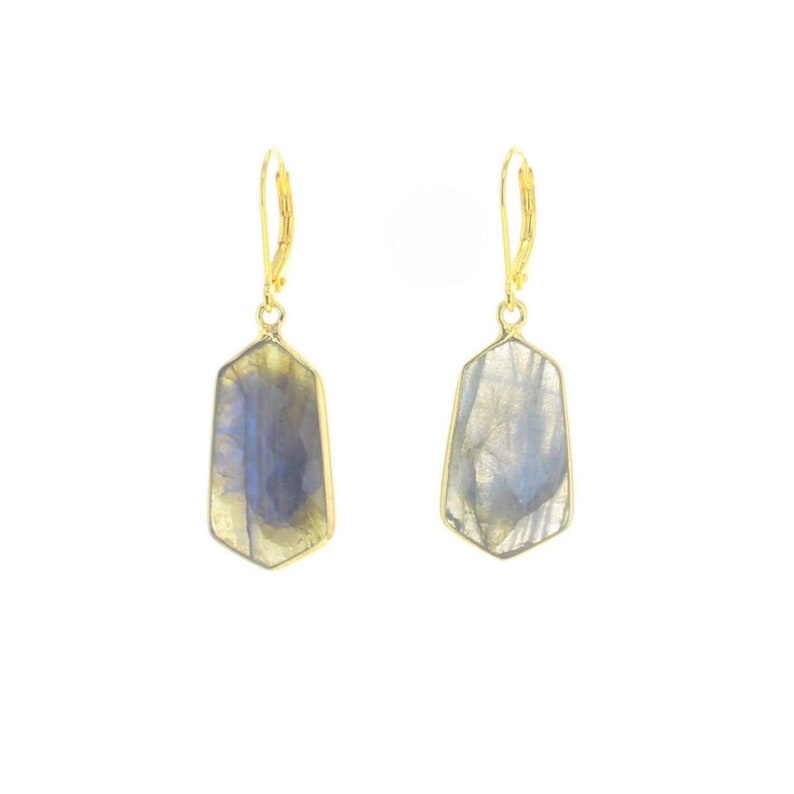 Dea Earrings Labradorite image 2