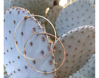 Round Hoop Earrings