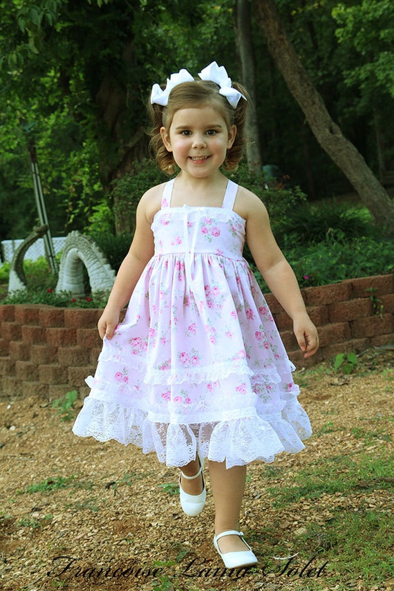 pink and blue easter dress