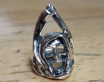 Grim Reaper Skull Ring