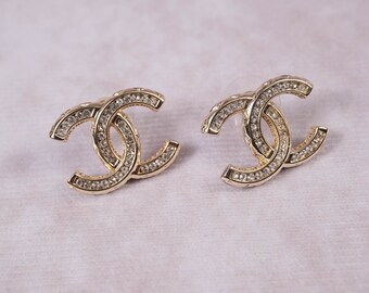 Vintage Chanel CC Logo Earrings