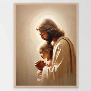 Always with You, Christian Art, Jesus and Boy, Christian Prints, Nursery Children Art, Catholic Painting, Christian PNG, Jesus Art