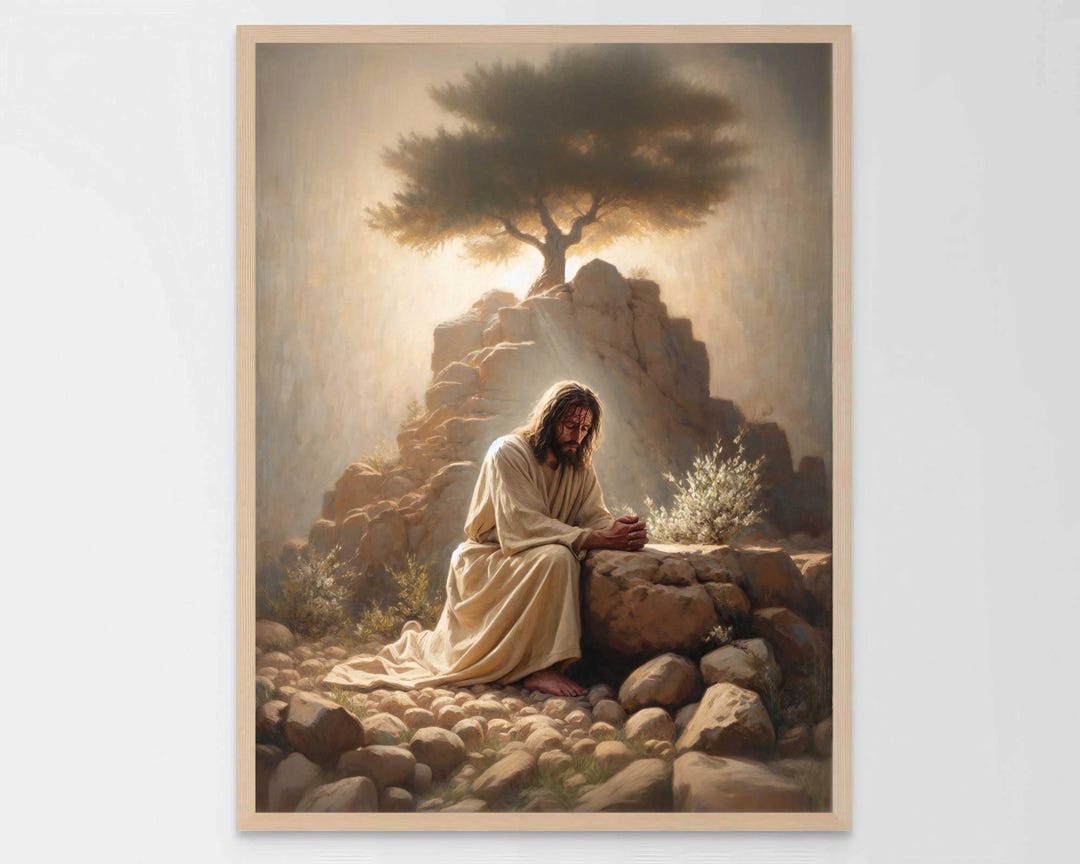 Jesus in the Garden of Gethsemane, Christian Wall Art, Jesus the ...