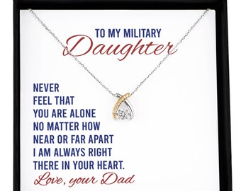 Military Daughter Wish Necklace