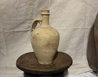 Turkish Olive Vase 13 inches / Antique Pottery / Urn / Avanos (Free shipping)