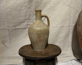 Turkish Olive Jar 14 inches / Antique Pottery / Urn / Avanos / Vase (Free shipping)