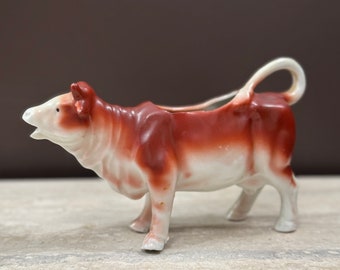 Vintage German Porcelain Cow Creamer Antique Collectible