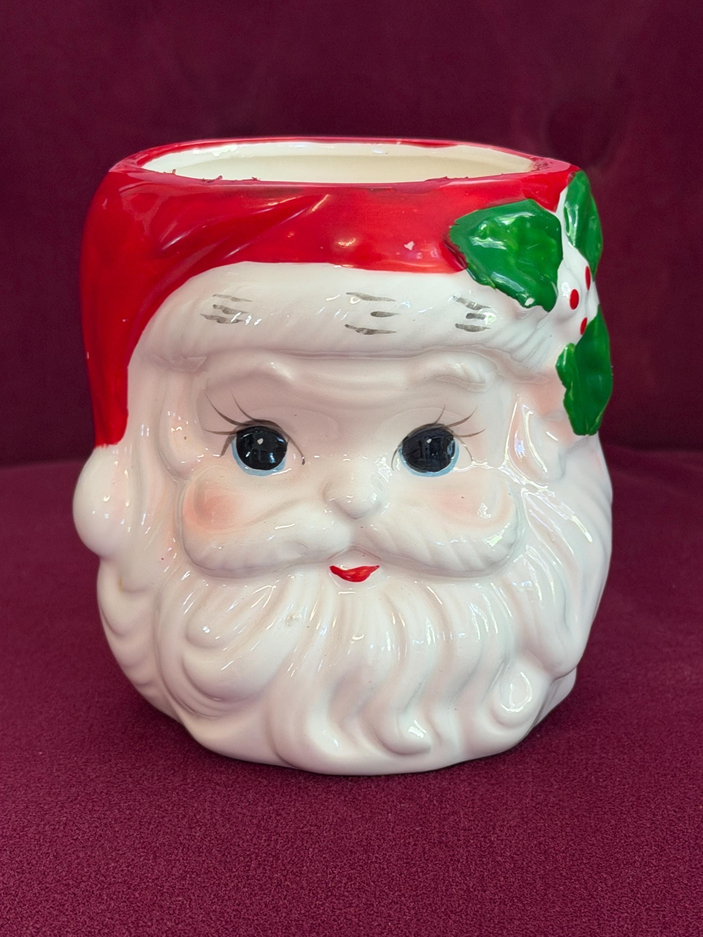 磁器　ヴィンテージ￼ サンタクロース　レア Vintage 1960 Ceramic Santa - Etsy