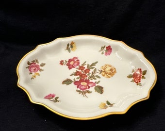 Richard Ginori Saucer Plates (set of 2): Italian Porcelain Roses