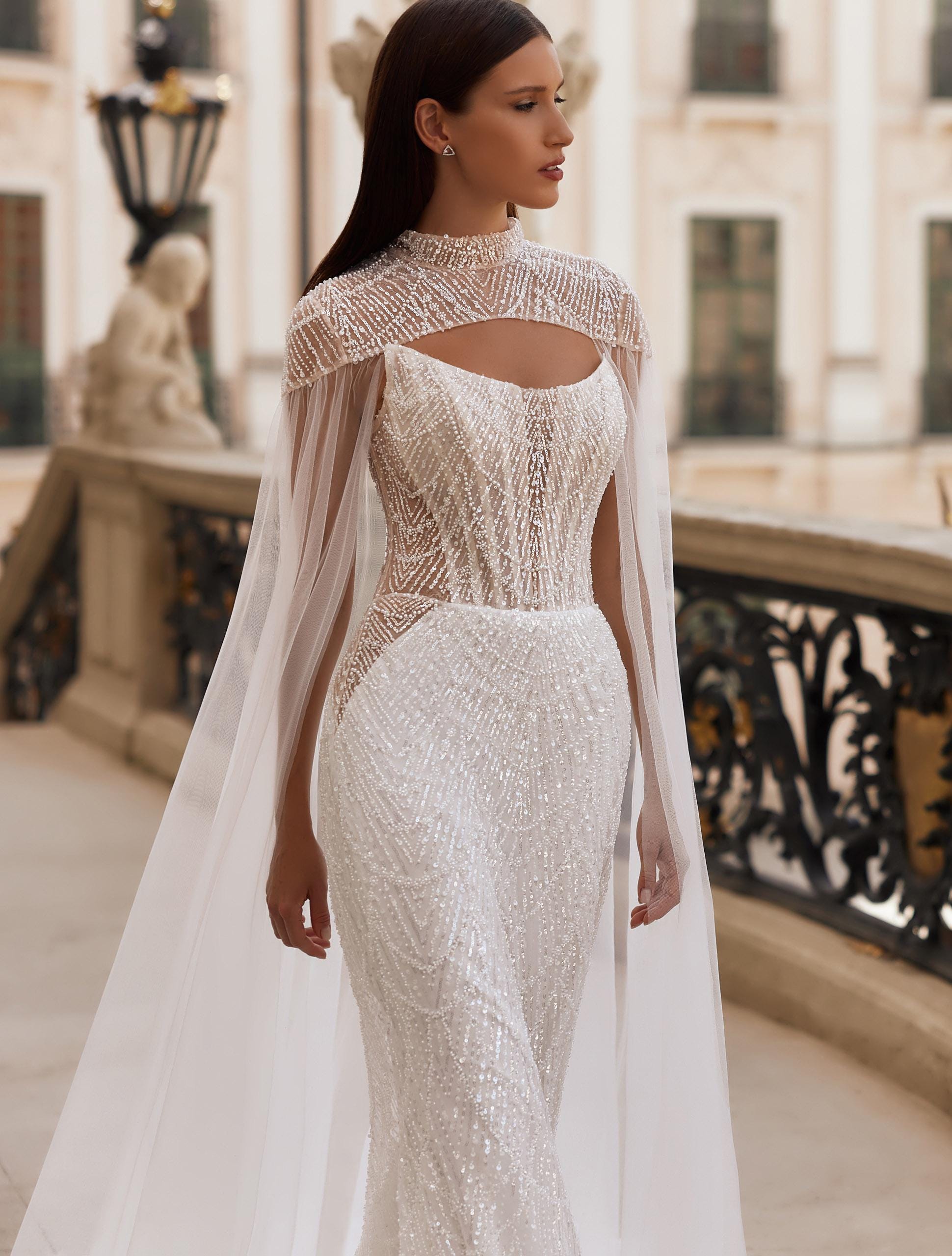 eliza j lace bodice trumpet sellers dress