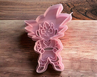 Emporte-pièces Goku en pâte polymère pour fondant et pâtisserie