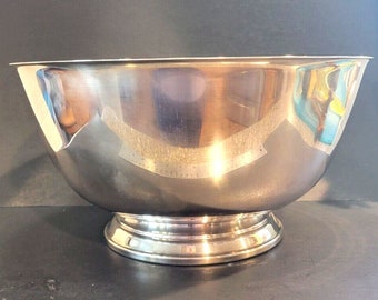 12" VTG Sons of Liberty Bowl Paul Revere Reproduction Silver Plate Oneida 1162g