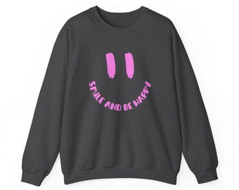 Sweatshirt  'Smile and be happy'