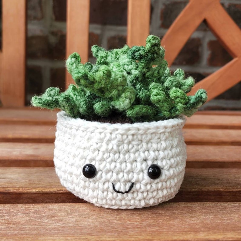 Crochet Succulents Decorative Artifical Succulent Plants Aloe Baby Jade Dwarf Snake String of Pearls Rosette Fern Venus Fly image 5