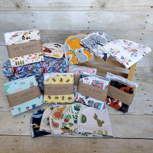 Un Paper - Reusable Napkins - Single-Ply - Random Prints | Cloth Napkins | Cloth Wipes | Cloth Towels | Reusable Napkins from mamamade