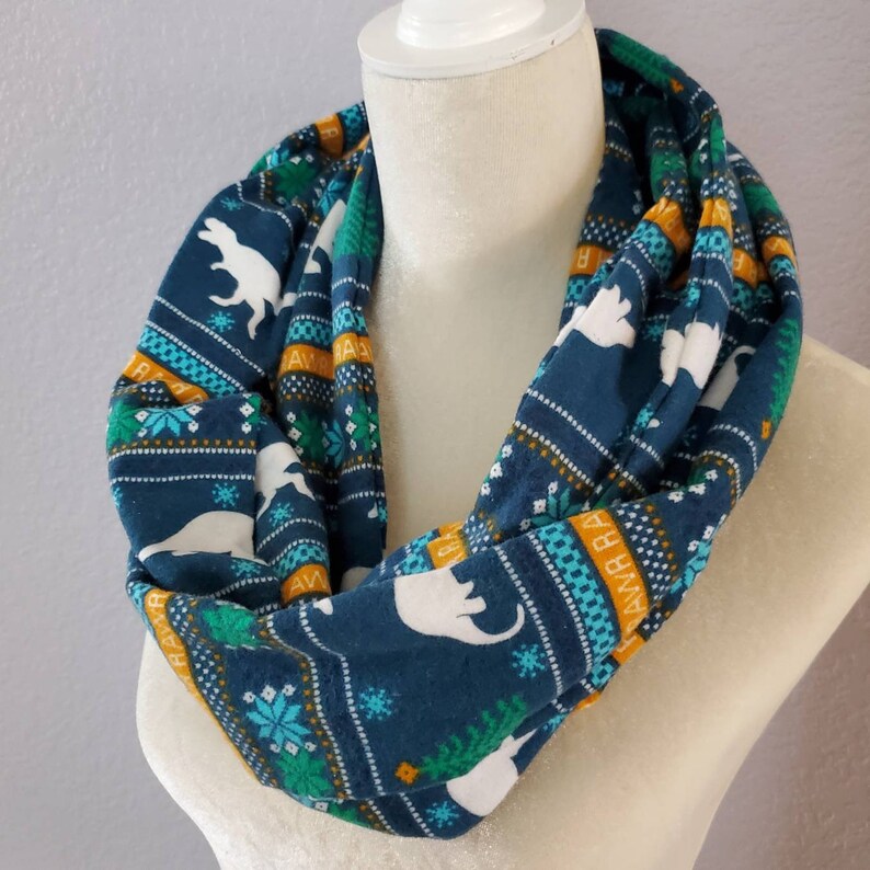 Hidden Pocket Infinity Scarf CHOOSE YOUR PRINT Cotton Etsy