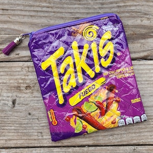 Upcycled Reusable Zipper Bag - Takis Chips | Zero Waste | Eco Friendly | Sustainable | Bag from mamamade