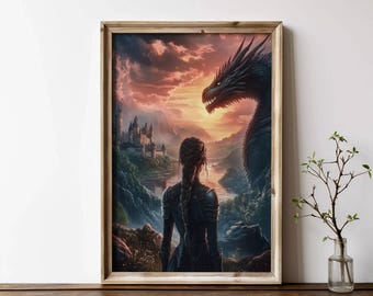 Violet Sorrengail | | Väggdekor | Konst av den fjärde vingen | Rebecca Yarros | Järnflamma | Digital nedladdning av Dragon Rider | Booktok