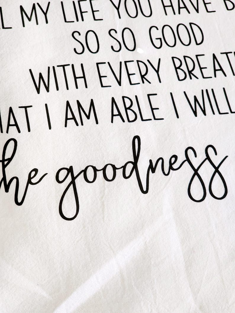 TeaAndHoneyDesigns Goodness of God Hymn Tea Towel - Thumbnail 4