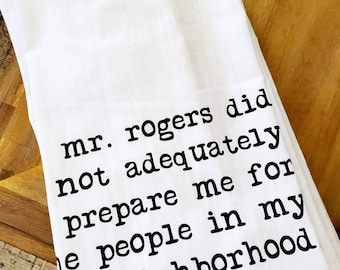 Mr. Rogers Neighborhood Kitchen Towel: Cotton Dish Cloth