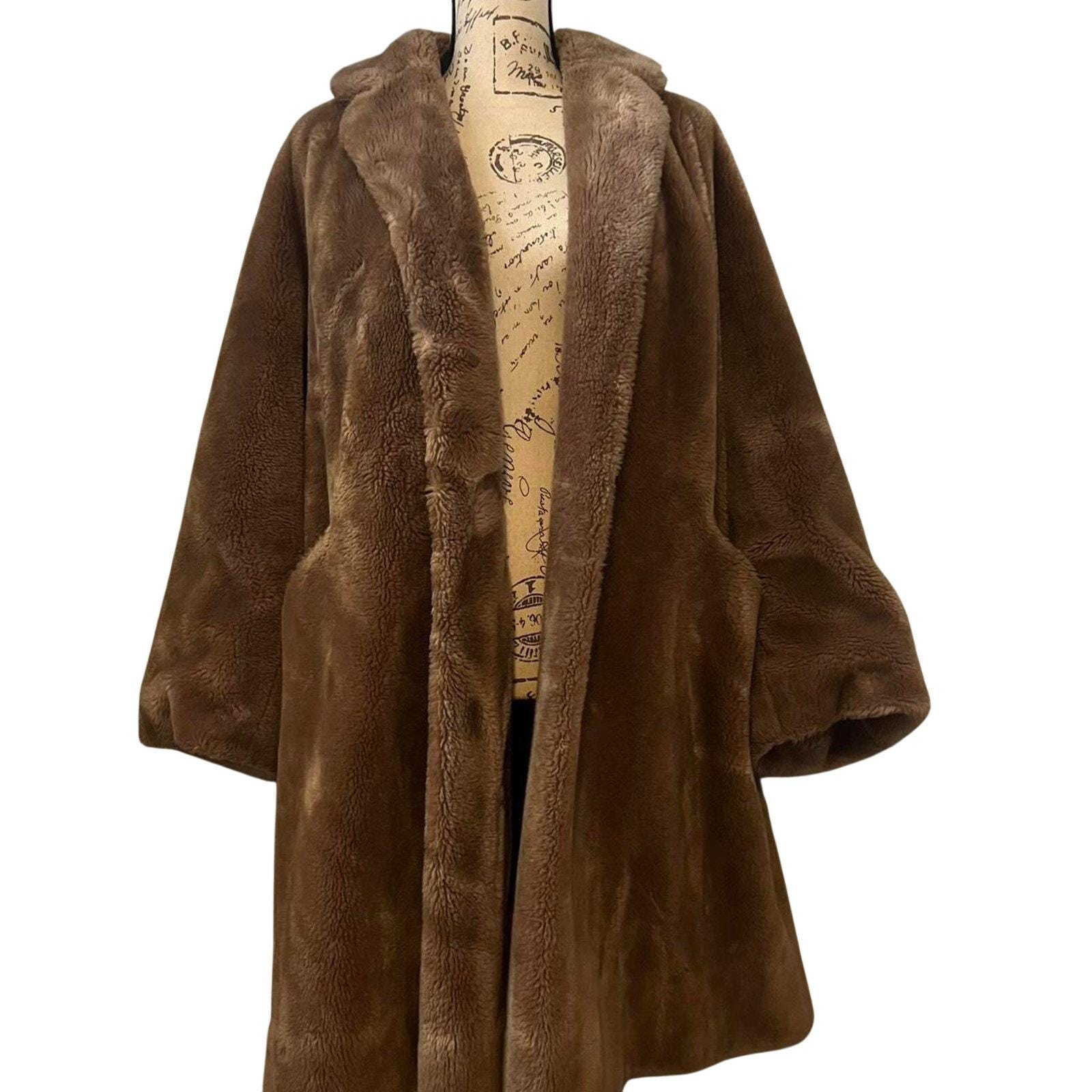 Jacques Ferber Beret Hat‎ Dark Brown Faux Fur Lined Winter Warm Burberry Leticia check Slingback, Archive Beige main image 2