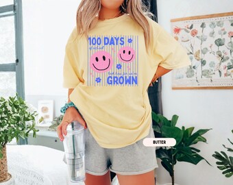 100 Days Of School Shirt, Pennant Teacher Team Comfort Colors T-Shirts, Preppy Team Sweatshirt, Happy 100th Day Kindergarten Milestone Tee
