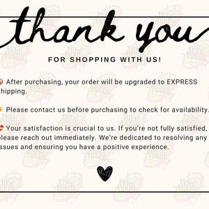 Puede incluir: ¡Gracias por comprar con nosotros! Después de la compra, su pedido se actualizará a envío EXPRESS. Por favor, póngase en contacto con nosotros antes de comprar para verificar la disponibilidad. Su satisfacción es crucial para nosotros. Si no está completamente satisfecho, póngase en contacto con nosotros inmediatamente. Estamos dedicados a resolver cualquier problema y garantizar que tenga una experiencia positiva.