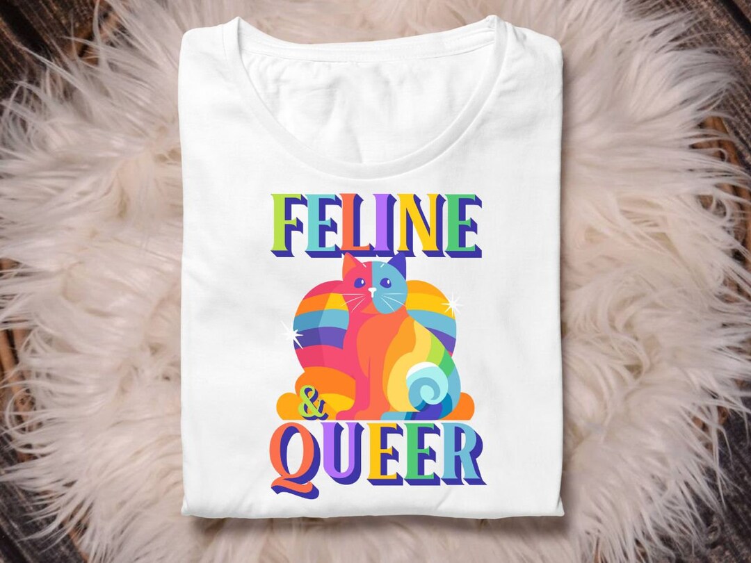 Rainbow Cat Shirt Png, Pride Shirt Png, Lgbtq Shirt Png, Cat Lovers