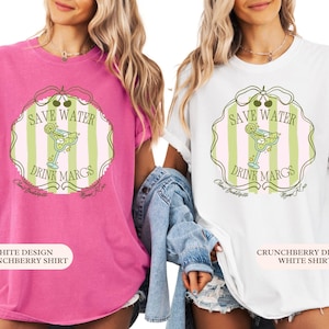 Custom Save Water Drink Margs Bachelorette Comfort Colors® Shirt, Margs and Matrimony Bridal Party T-shirt, Final Fiesta Bridesmaid Outfits