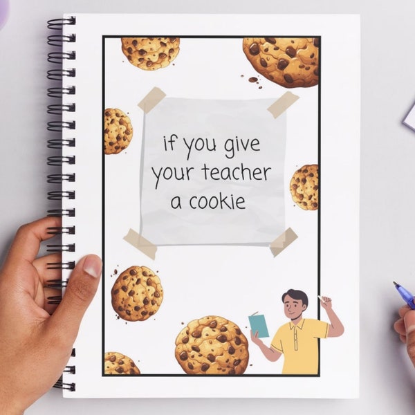 If You Give a Teacher a Cookie Book Template Etsy