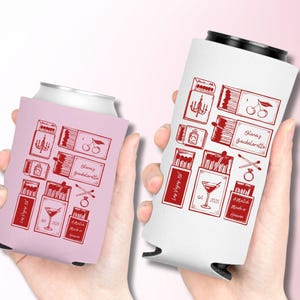 Custom Match Made In Heaven Bachelorette Can Cooler, Personalized She Found Her Perfect Match Can Sleeves, Bridesmaids Party Favor Gifts