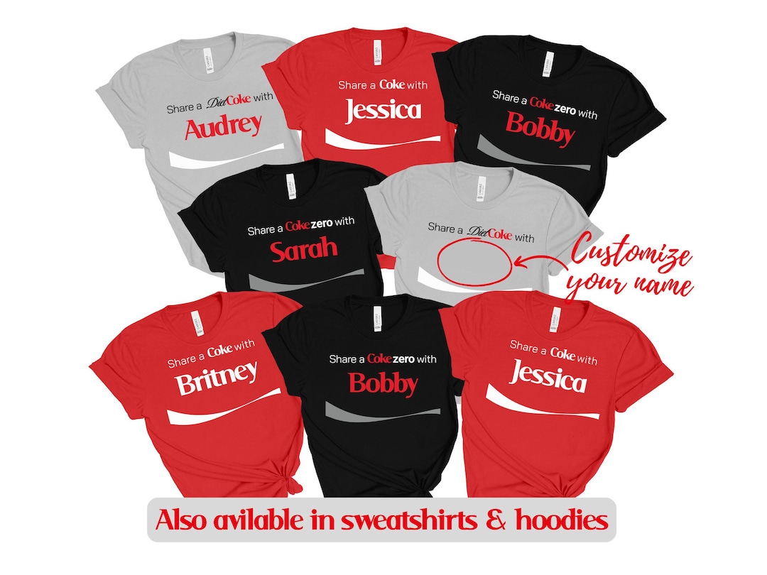 Custom Share A Coke Group Shirt, Personalized Share A Coke