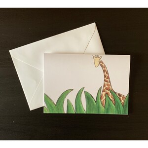 キリンのノートカード4枚セット