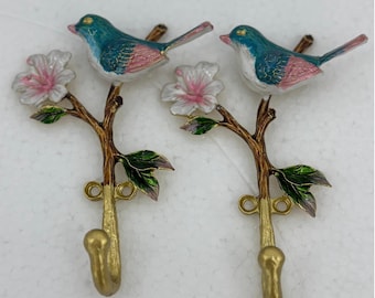 Wall Hooks - Decorative Coat, Hat, and Key Hangers - 2 Pack